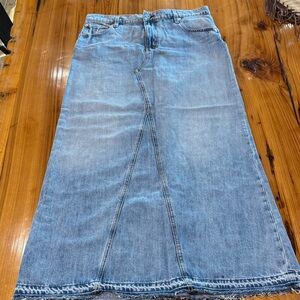 Lucky Brand Women's Blue Denim Skirt